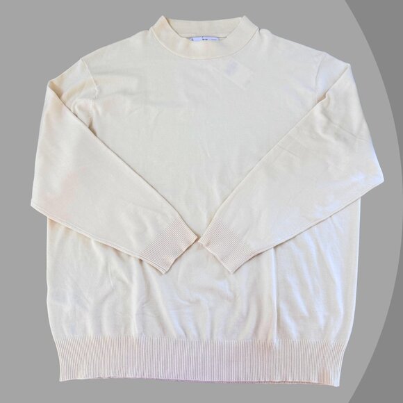 Mango Women’s Cream Sweater – L, NWT - Picture 1 of 3